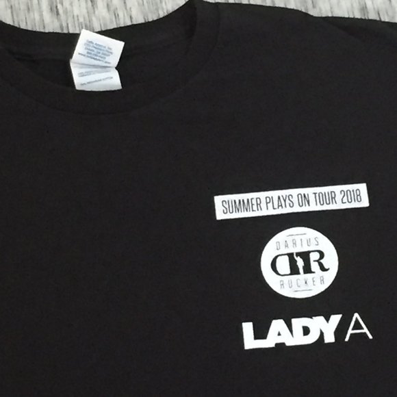 Lady A / Darius Rucker 2018 Tour Local Crew Tshirt - Picture 3 of 4